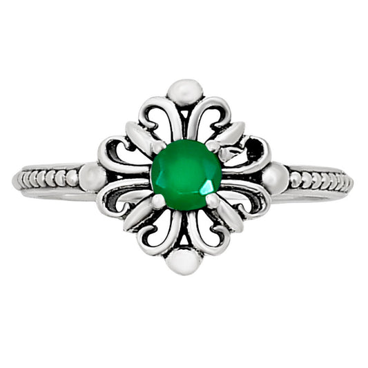 Green Onyx Ring size-5 R-1721 SDR252092