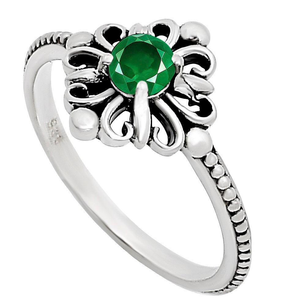 Green Onyx Ring size-5 R-1721 SDR252092