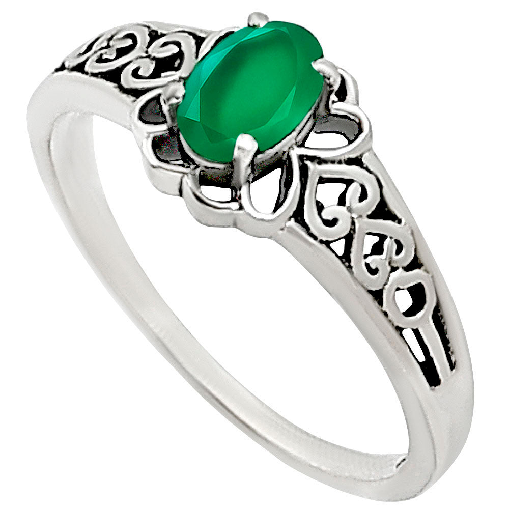 Green Onyx Ring size-6 R-1172 SDR252542