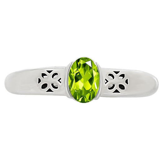Peridot Ring size-6 R-1730 SDR252787