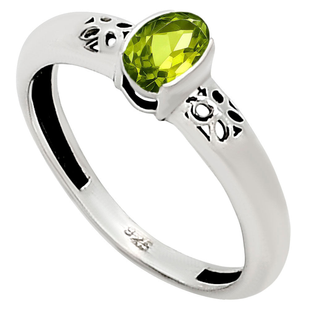 Peridot Ring size-6 R-1730 SDR252787