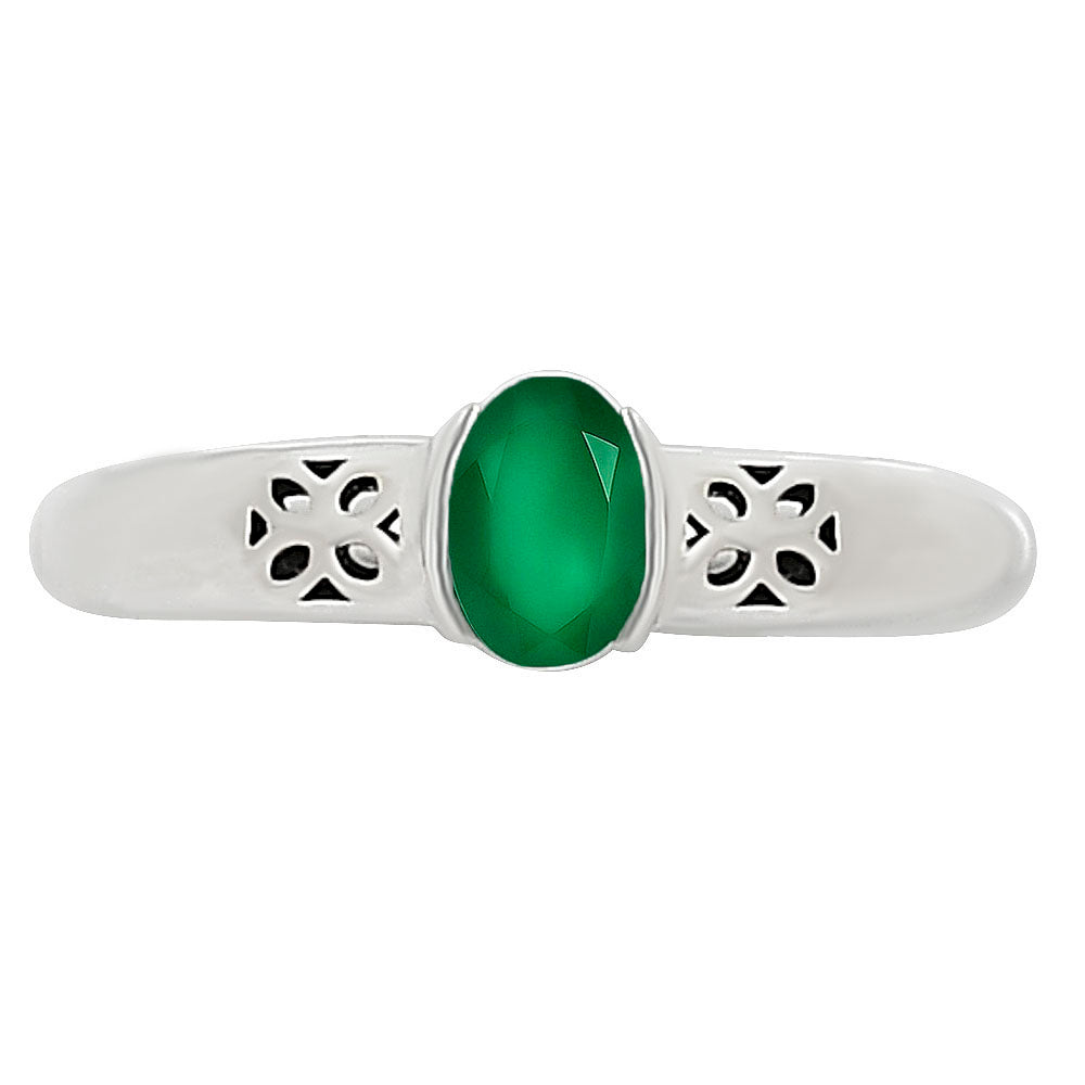 Green Onyx Ring size-8 R-1730 SDR252793