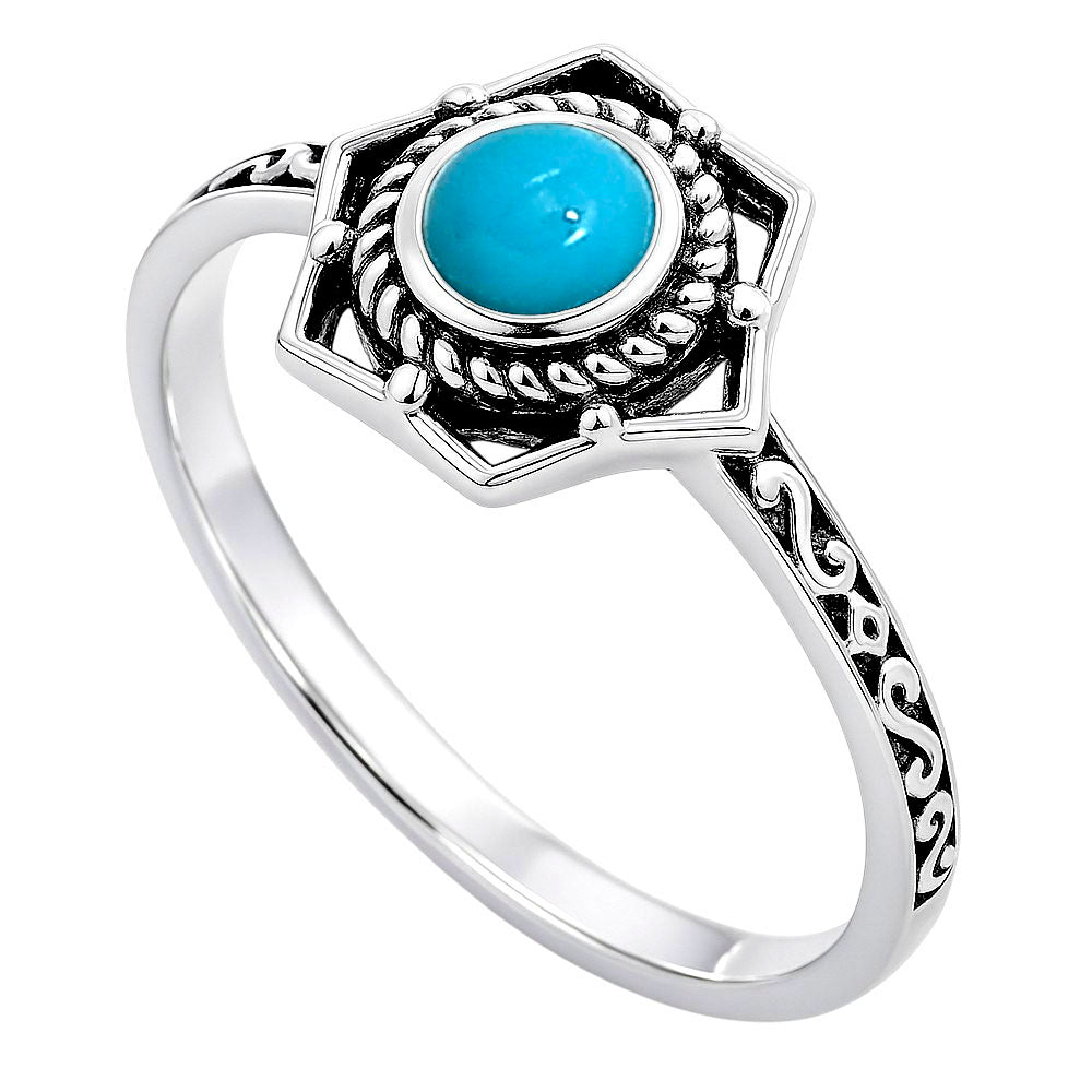Sleeping Beauty Turquoise Ring size-7 R-1744 SDR253063