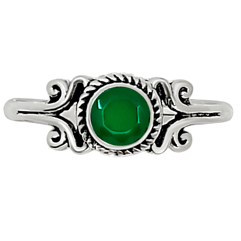 Green Onyx Ring size-6 R-1358 SDR253664