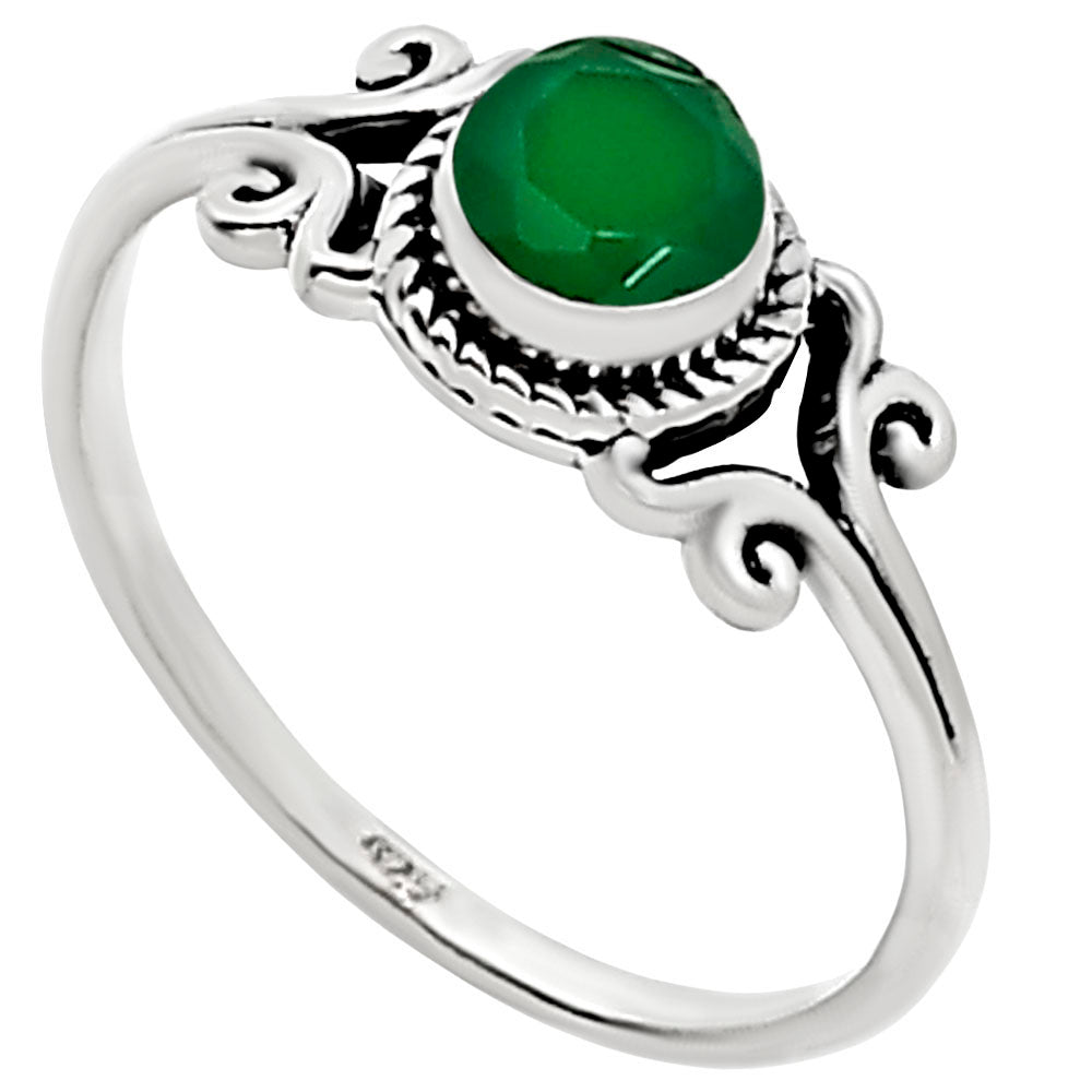 Green Onyx Ring size-6 R-1358 SDR253664