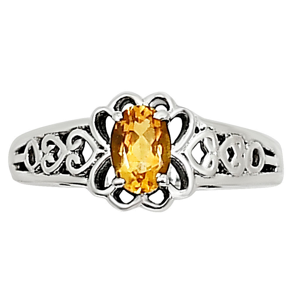 Citrine Ring size-7 R-1172 SDR253972