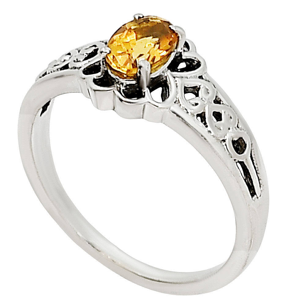 Citrine Ring size-7 R-1172 SDR253972