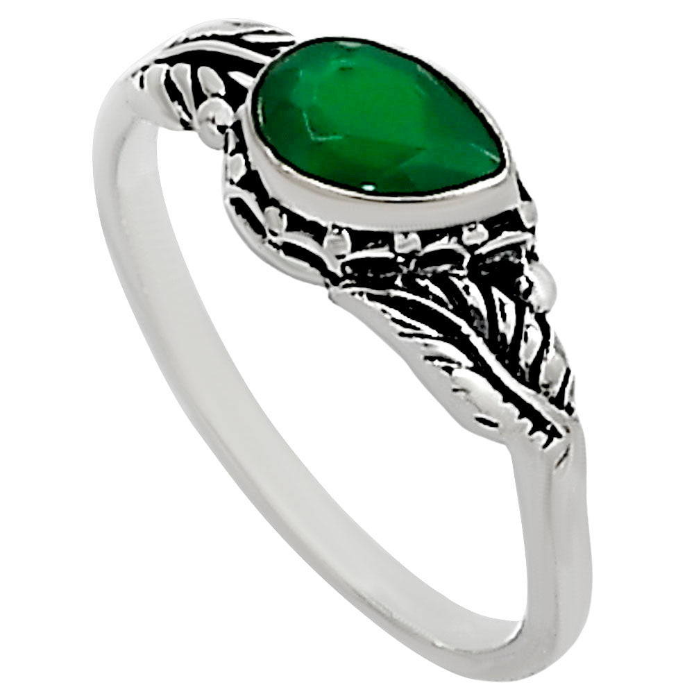 Green Onyx Ring size-8 R-1404 SDR254526