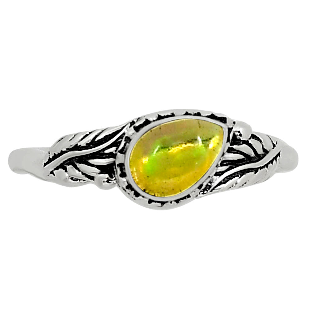 Ethiopian Opal Ring size-6 R-1404 SDR254585