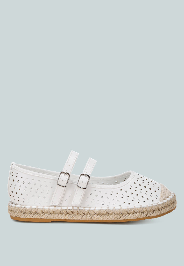 Noori Woven Dual Buckle Sandals