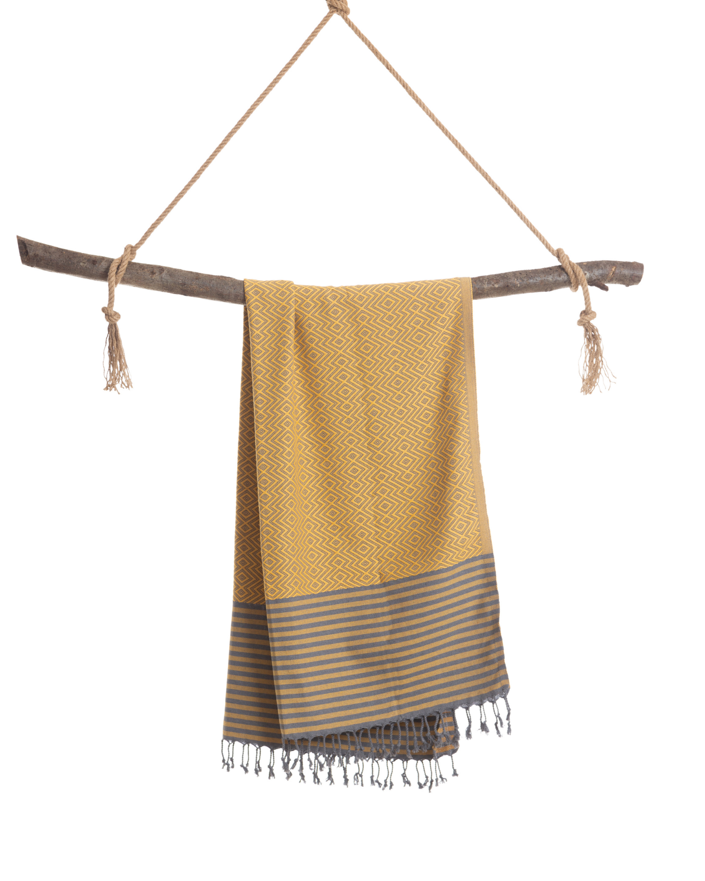 SAHARA Hammam Beach Towel, Spa Sauna Towel - Yellow