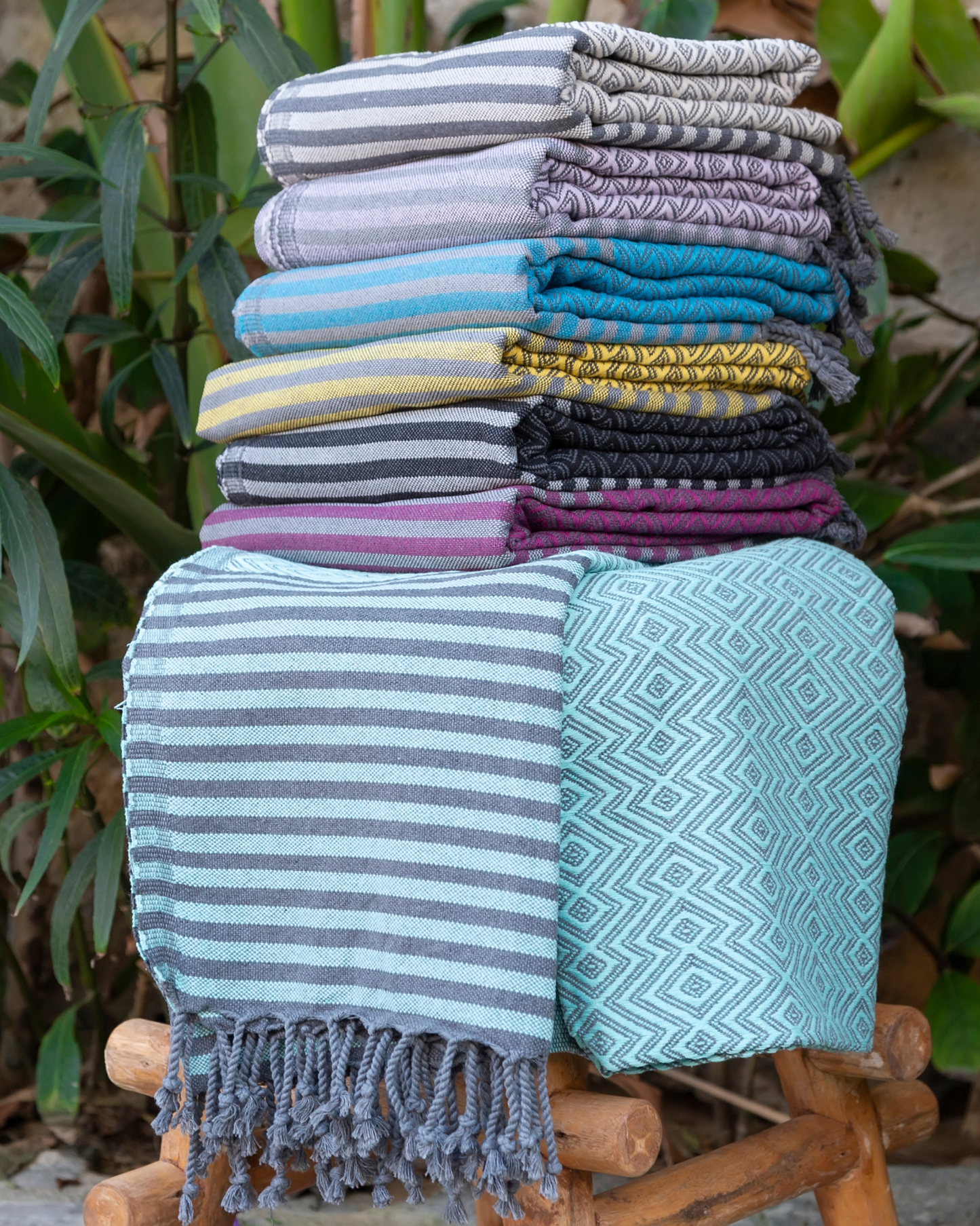 SAHARA Hammam Beach Towel, Spa Sauna Towel - Mint