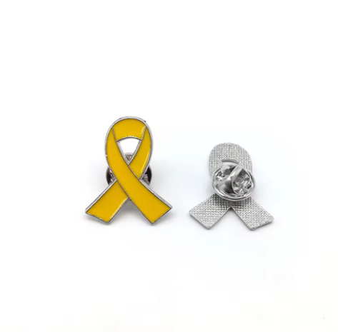 ''Bring Them Home NOW'' Yellow Ribbon Hostage Pin