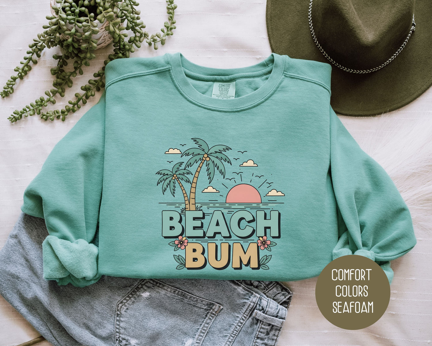 Beach Bum Comfort Colors Sweatshirt