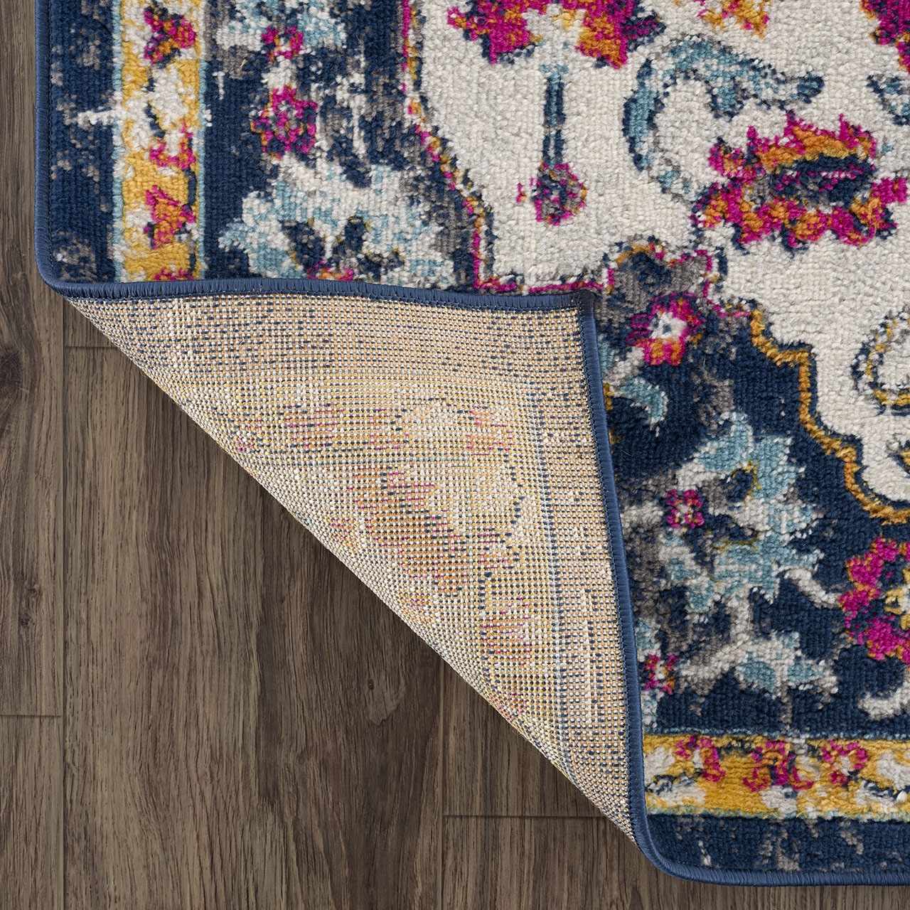 Tigril Blue & Orange 2304 Area Rug - Clearance