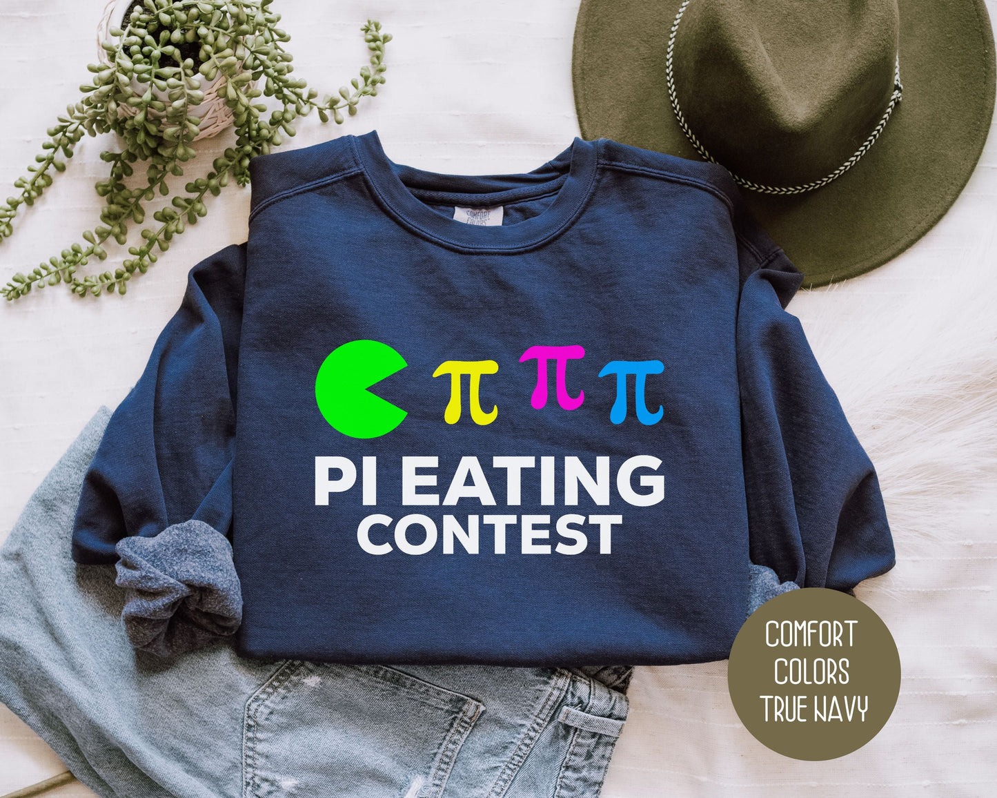 Pi Day Pi Eating Contest Comfort Colors Sweatshirt