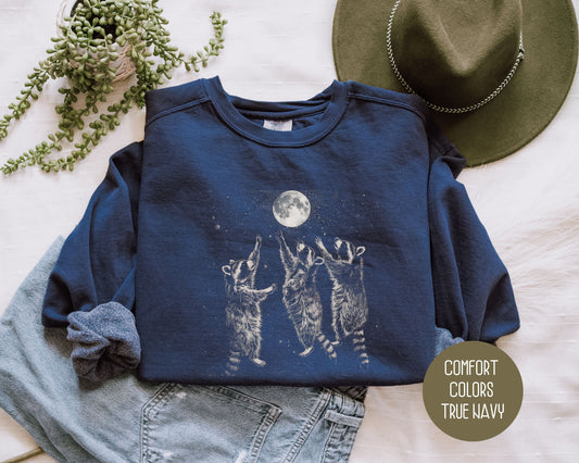 Three Raccoons Vintage Comfort Colors Sweatshirt