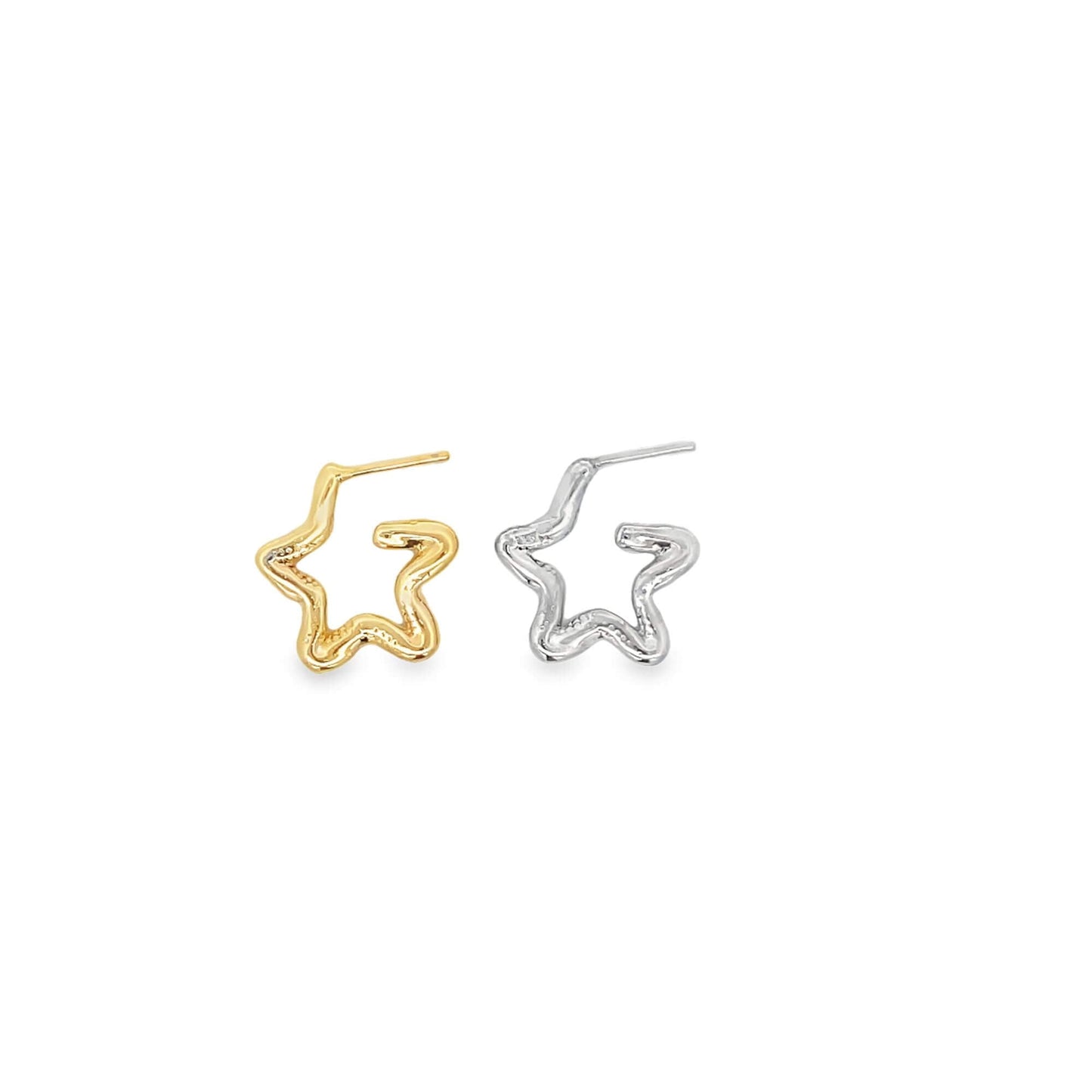 Star Hoop Earrings