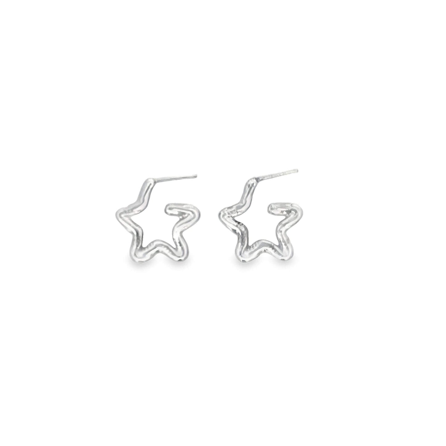 Star Hoop Earrings