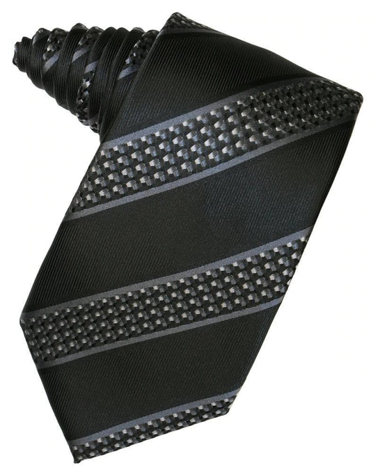 Venetian Stripe Necktie Self Tie