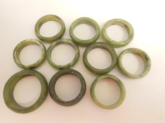 Vintage- Simple Jade Rings