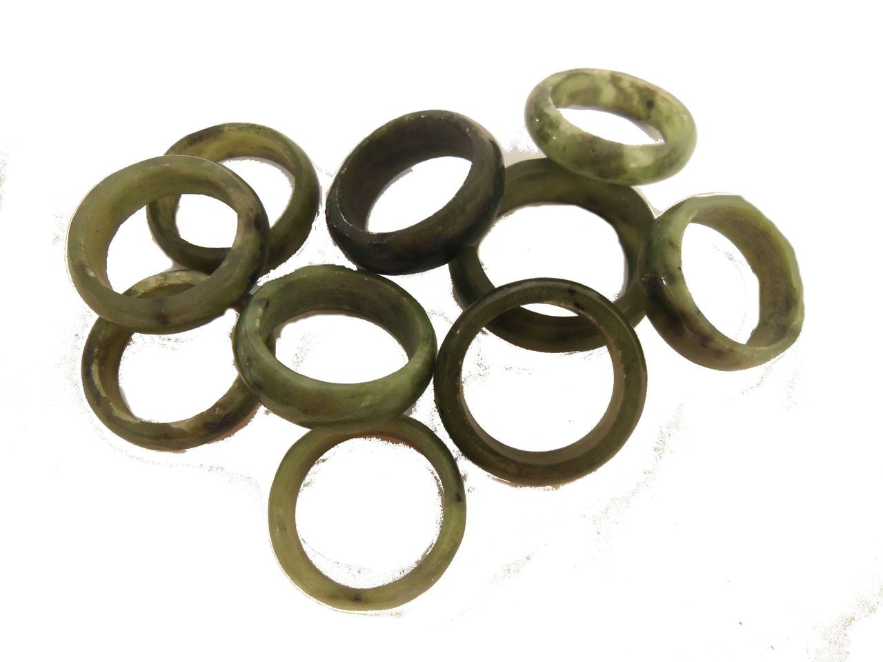 Vintage- Simple Jade Rings