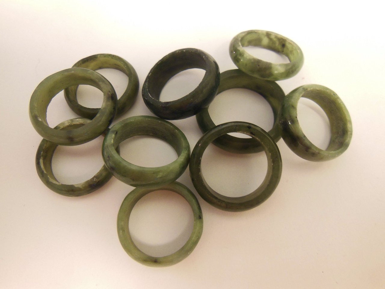 Vintage- Simple Jade Rings