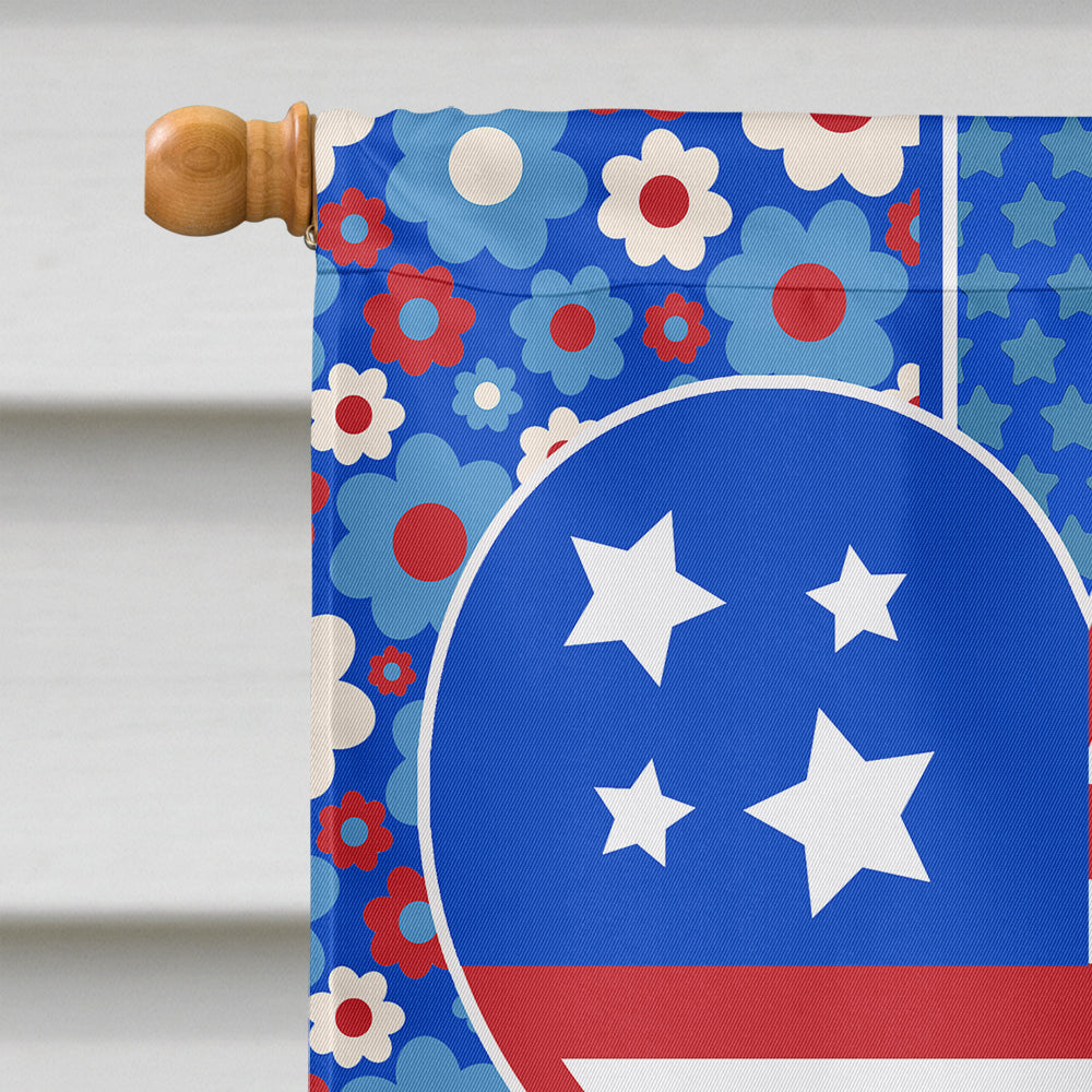 Chocolate and Tan Dachshund USA American House Flag