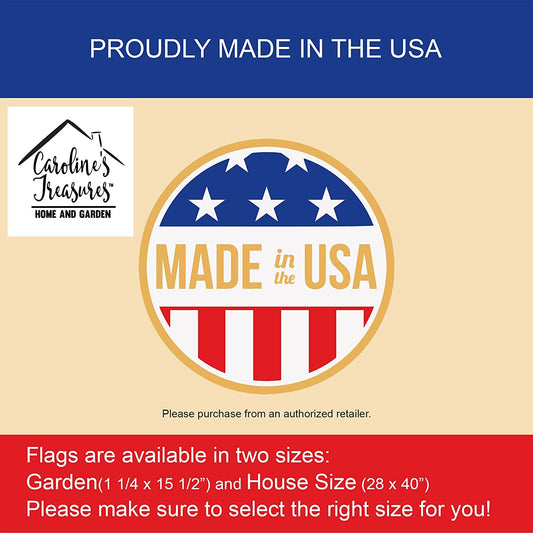 Chocolate and Tan Dachshund USA American House Flag