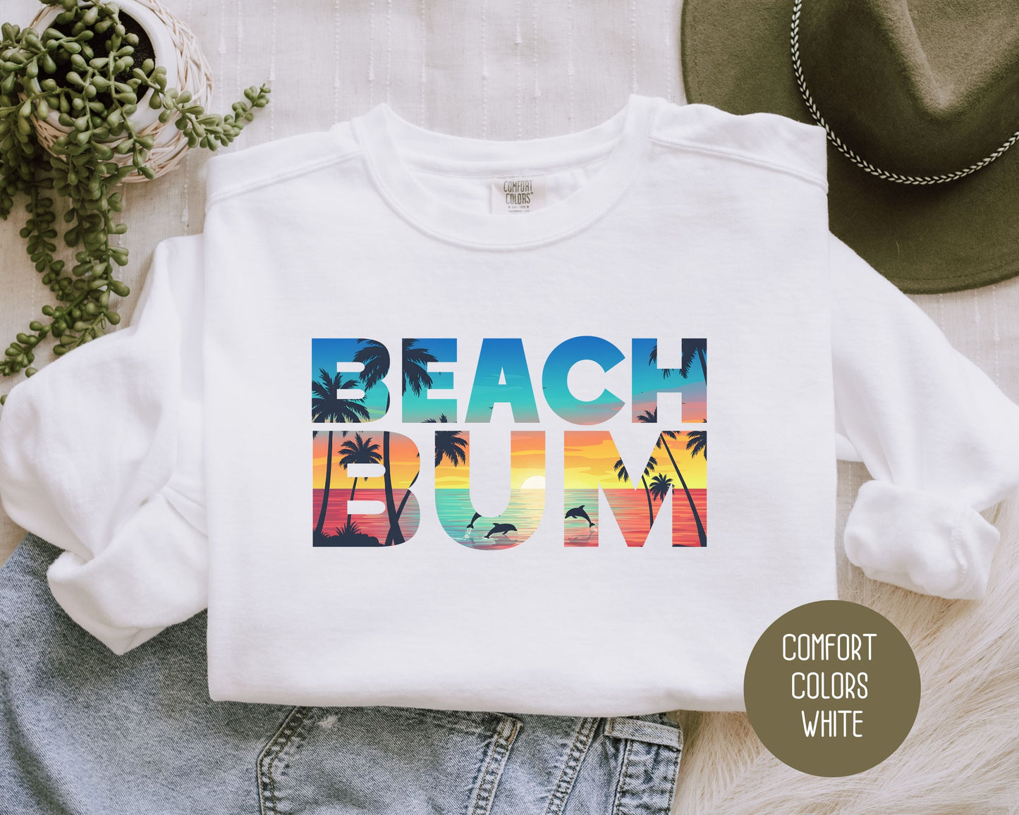 Beach Bum Comfort Colors Sweatshirt