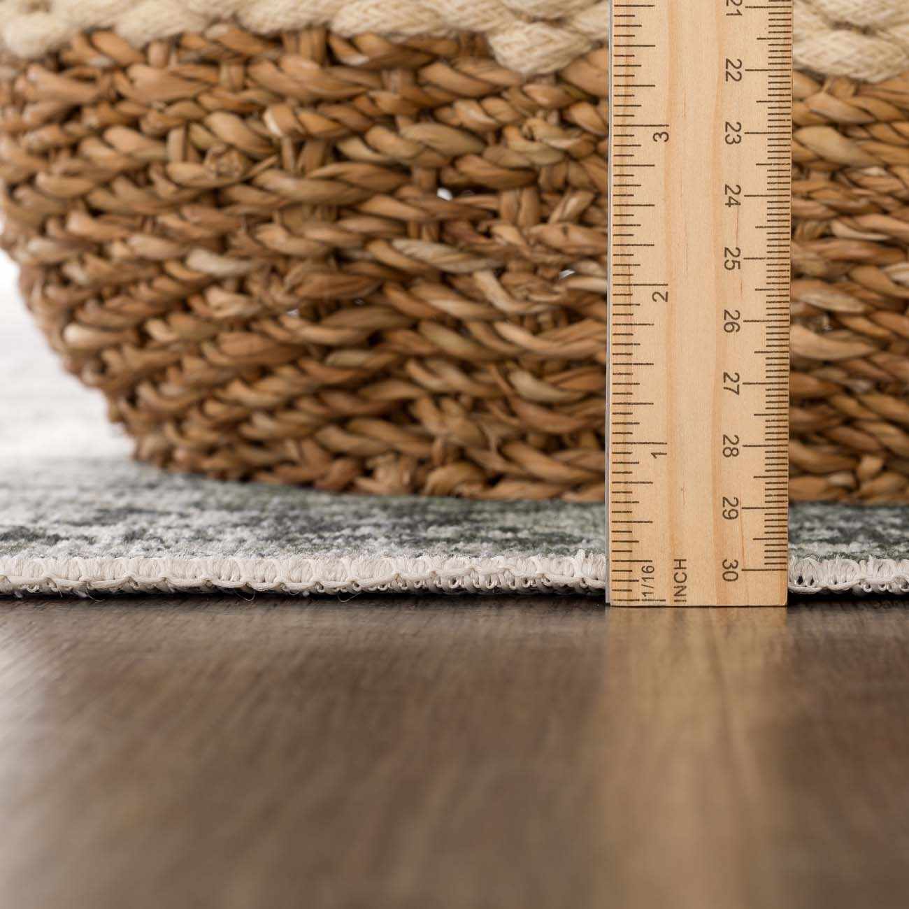 Gray & Green Holi-4607 Washable Area Rug