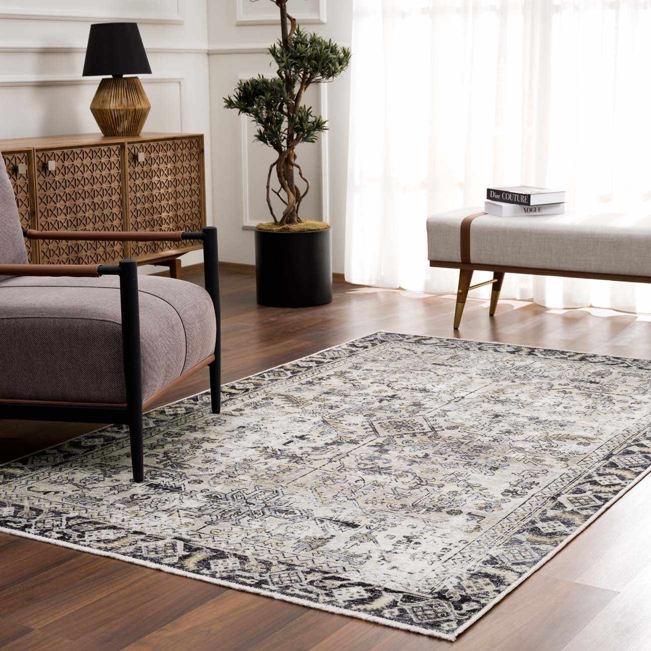 Holi-4606 Washable Area Rug