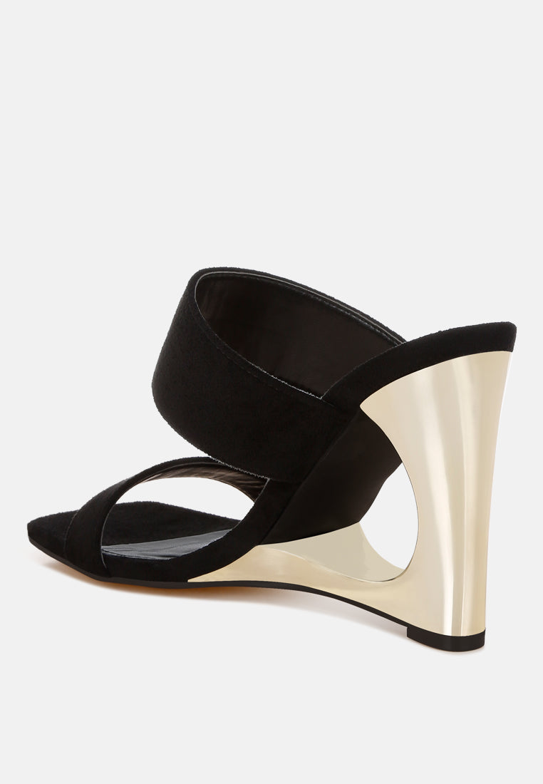 Zimeski Sculpted Wedge Slip-On Sandals