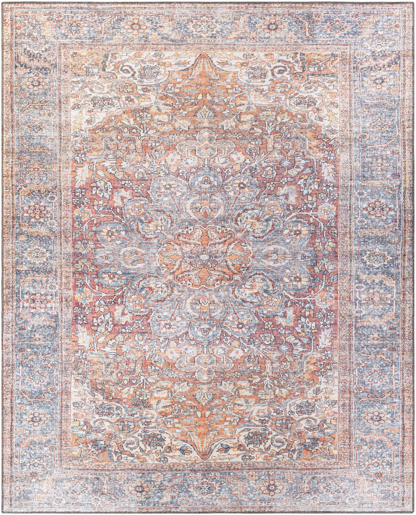 Gardnertown Rust Washable Performance Rug - Clearance