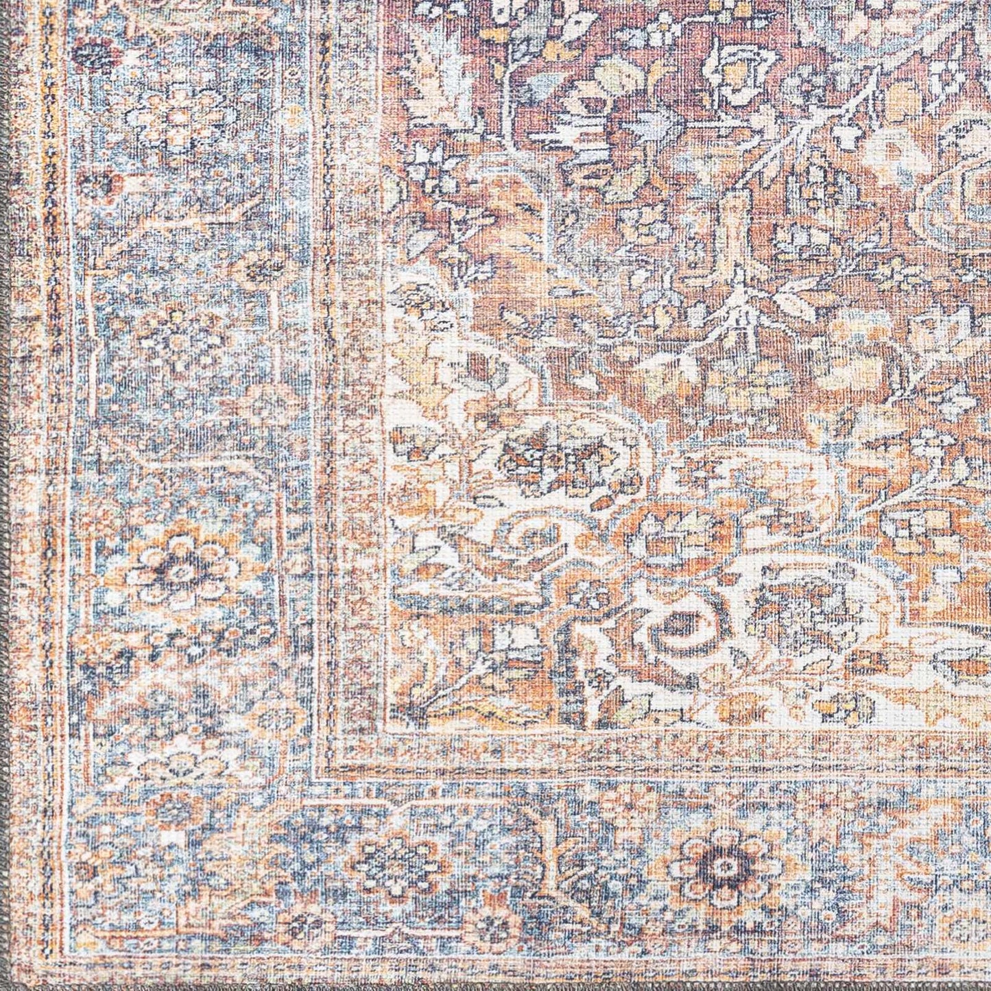 Gardnertown Rust Washable Performance Rug - Clearance