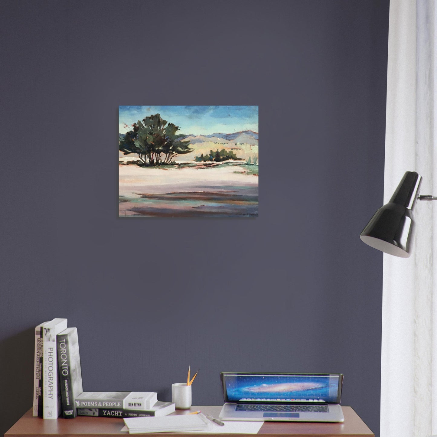 'Georgia's View' Landscape I 16x20 Museum-Quality Matte Paper Poster | Original Artwork by American Artist Barbara Cleary