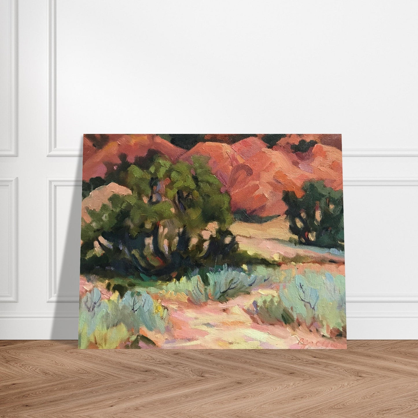 ‘Mesa at Ghost Ranch’ Southwestern Landscape | 16x20 Museum Quality Matte Poster | Original Artwork by American Artist Barbara Cleary
