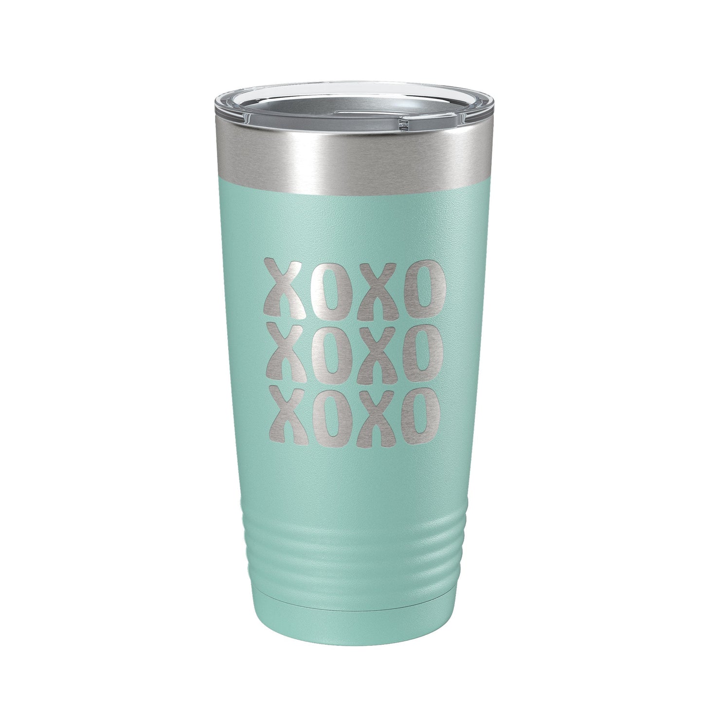 XOXO Tumbler Hugs And Kisses Travel Mug Insulated Laser Engraved Coffee Cup 20 oz