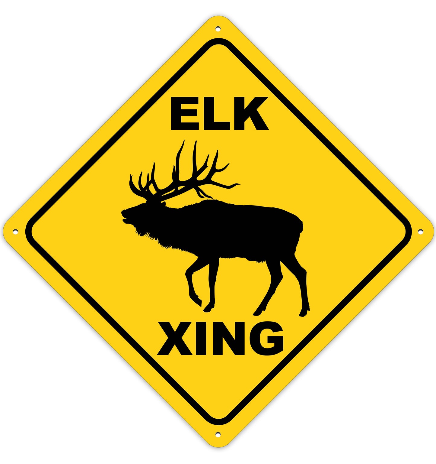 Elk Crossing Sign Aluminum Indoor/Outdoor Sign