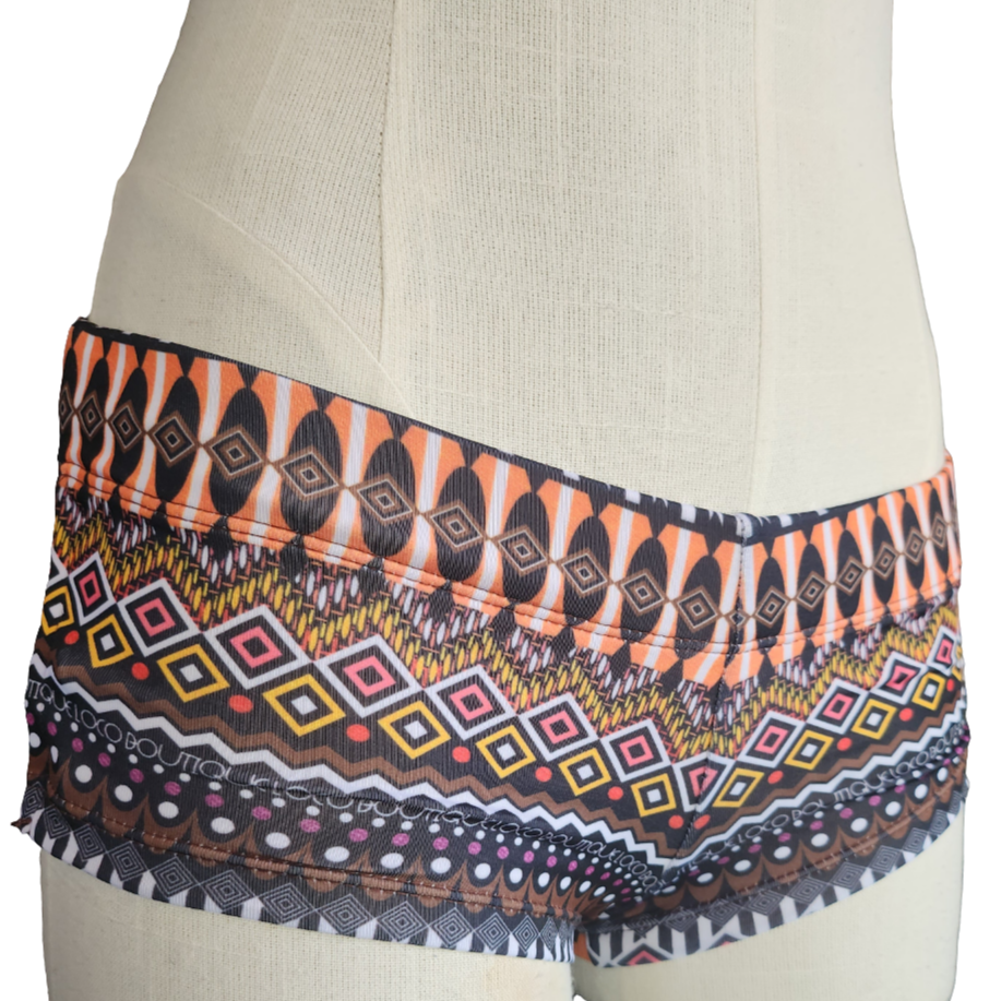 Loco Boutique Azteque Side Gathered Boyshorts