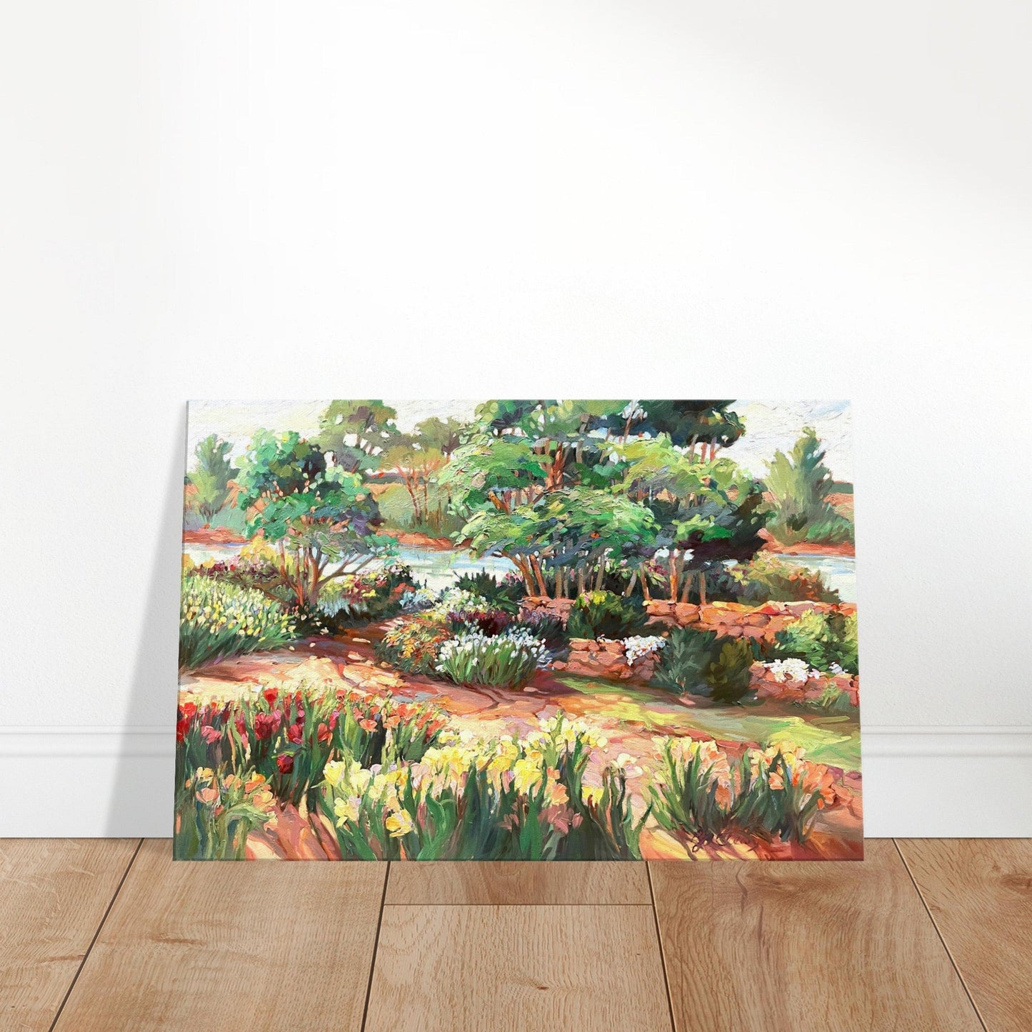 'Garden Symphony' Floral I 24x36 inch Art Print on Canvas I Original Artwork by American Artist Barbara Cleary
