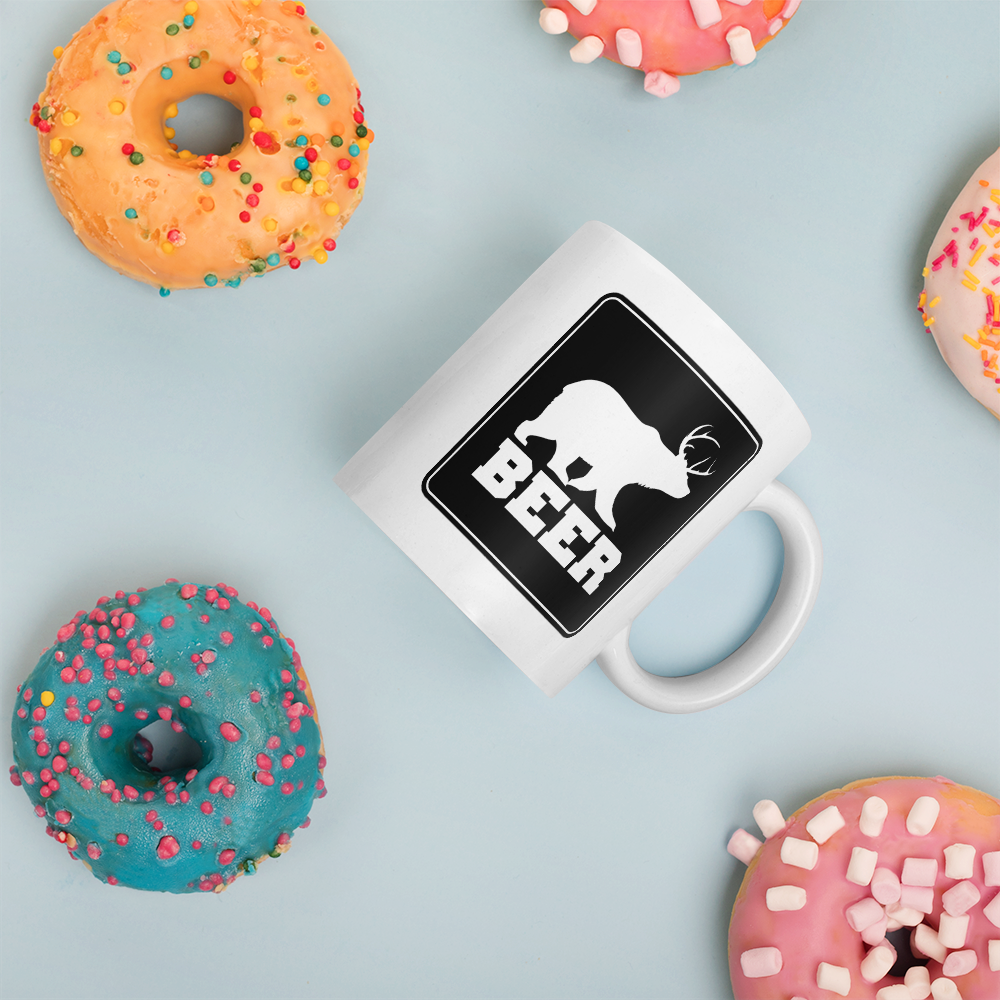 Bear + Deer = Beer Coffee Mug