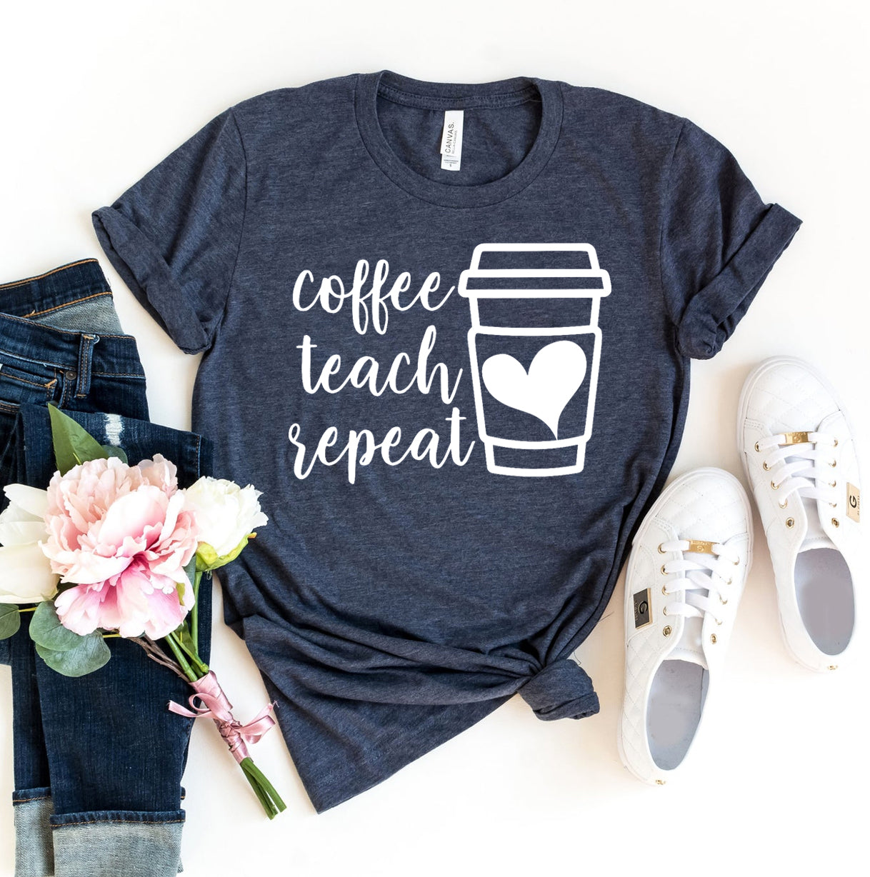 Coffee Teach Repeat T-shirt