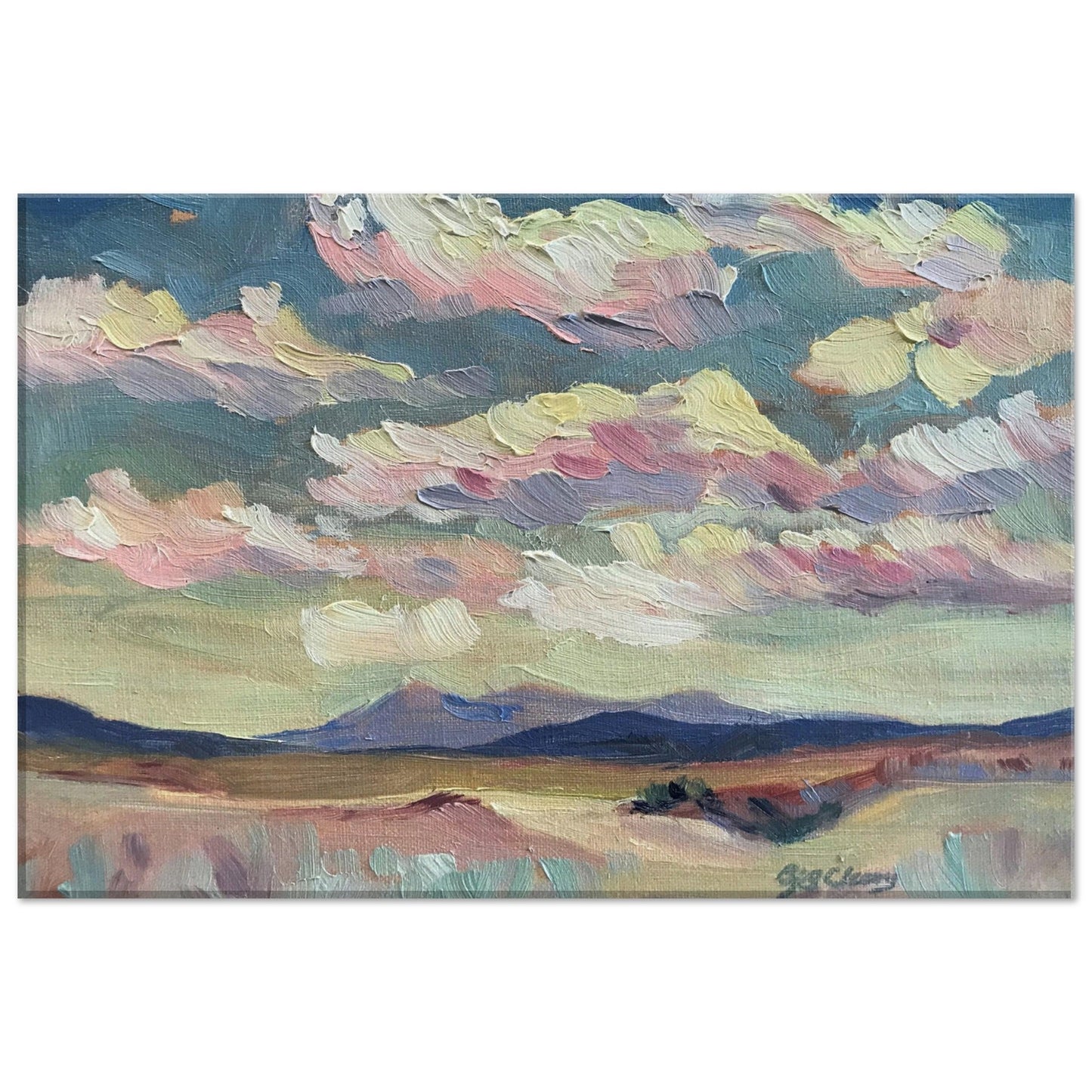'Rio Chama' Southwestern Landscape I 8x12, 11x14, or 12x18 inch Canvas Art Print I Original Artwork by American Artist Barbara Cleary I F66