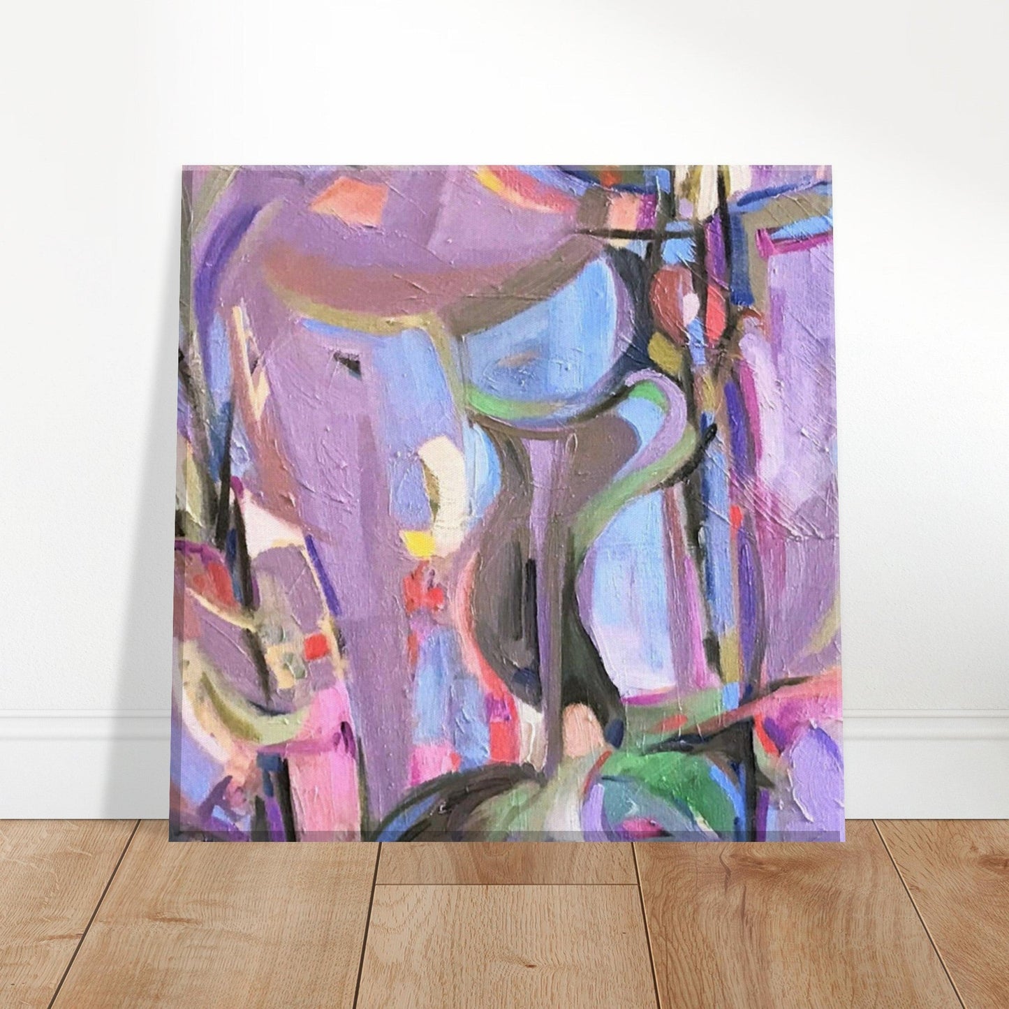 'Passages' Abstract I 8x8 inch Canvas Art Print I Original Artwork by American Artist Barbara Cleary I F128