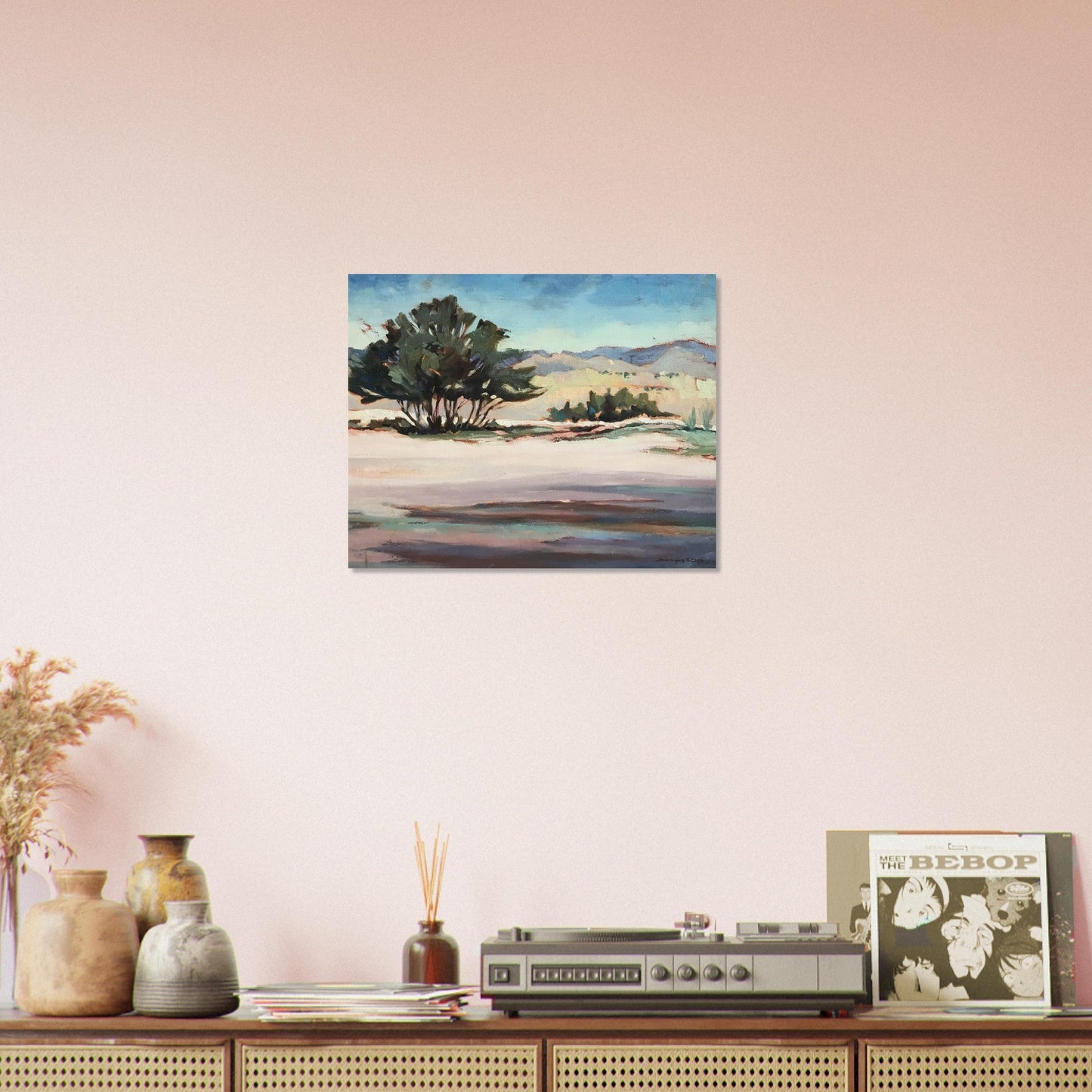 'Georgia's View' Landscape I 16x20 Museum-Quality Matte Paper Poster | Original Artwork by American Artist Barbara Cleary