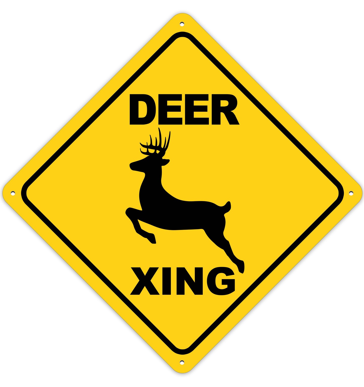 Deer Crossing Sign Aluminum Indoor/Outdoor Sign