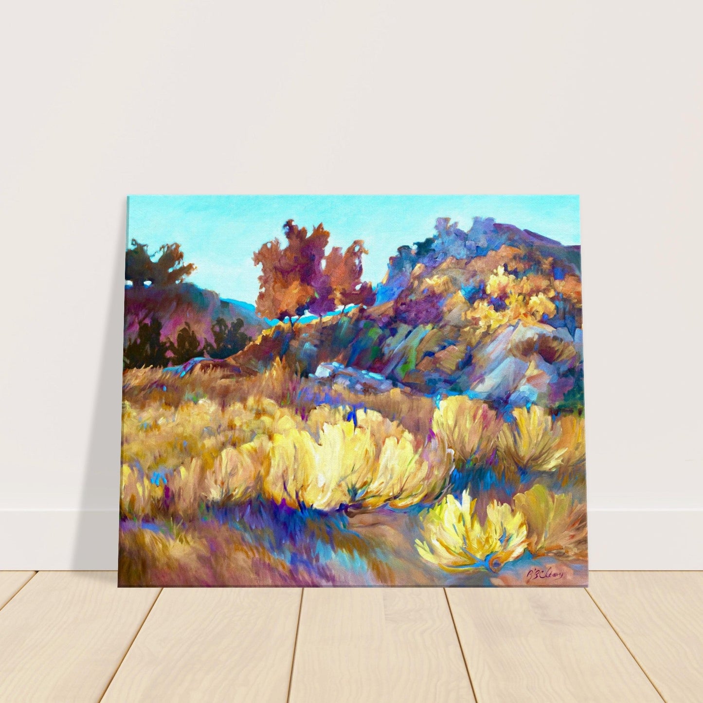 "Rock Ridge" Landscape I 20x24 inch Canvas Art Print I Original Artwork by American Artist Barbara Cleary