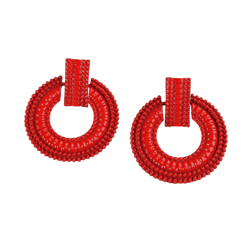 Petra -Red Earrings