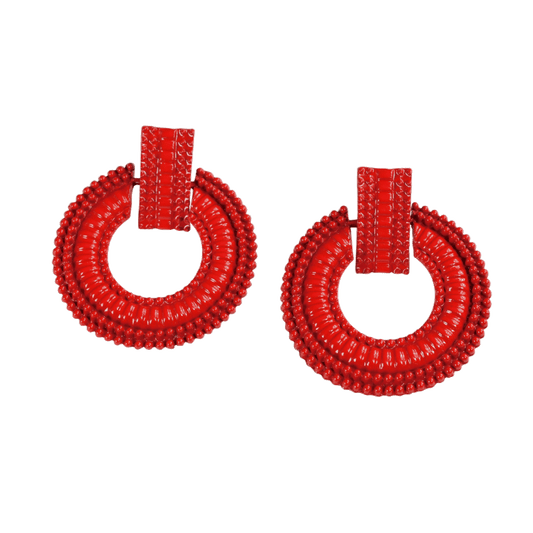 Petra -Red Earrings
